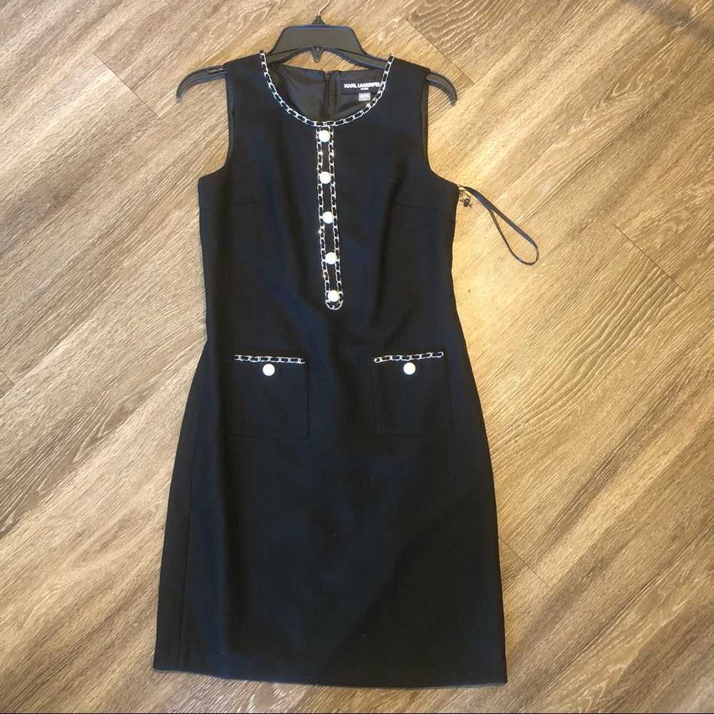 Karl Lagerfeld black mini dress